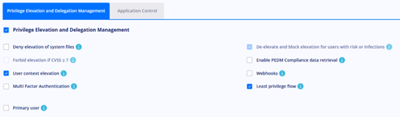 PEDM Least privilege flow checkbox.png