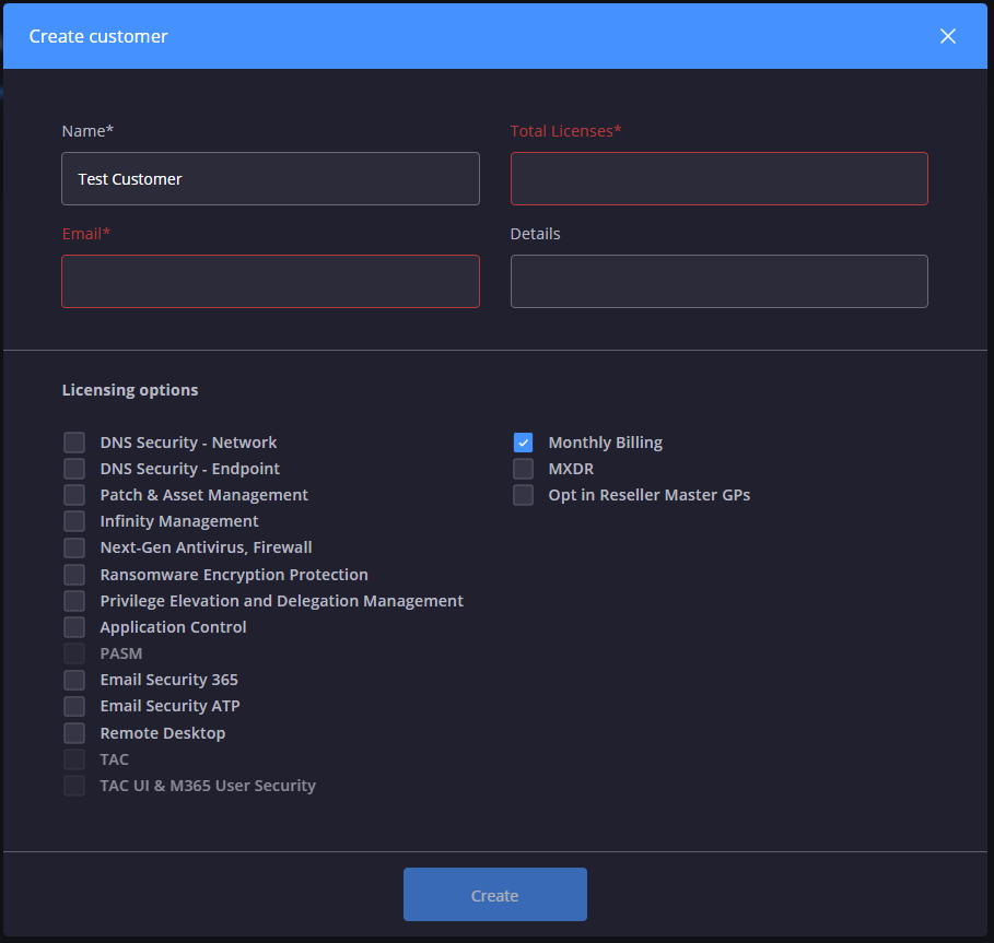 MSP flash onboarding Customer creation modal.png