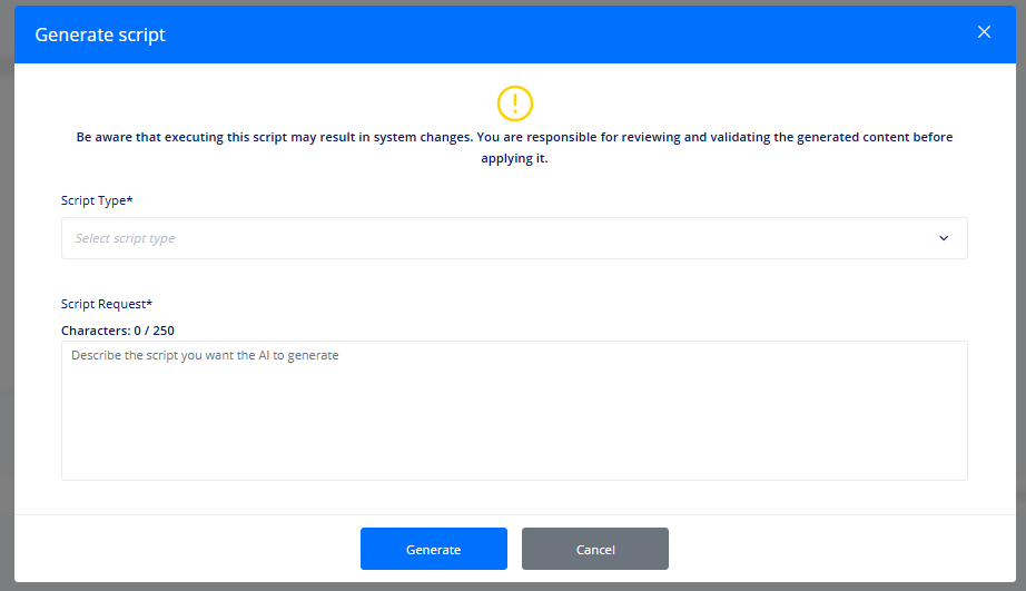Generate Script modal warning.png