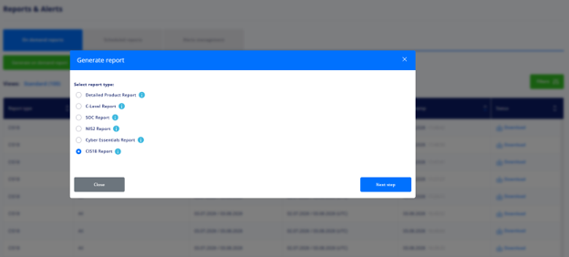 Choose on demand report modal.png