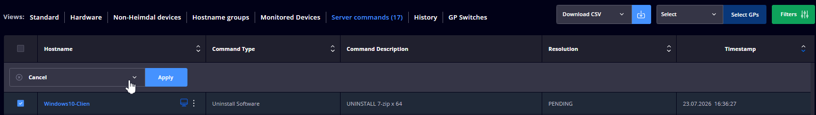 Client Specifics Uninstall 3rd party software Server Commands.png