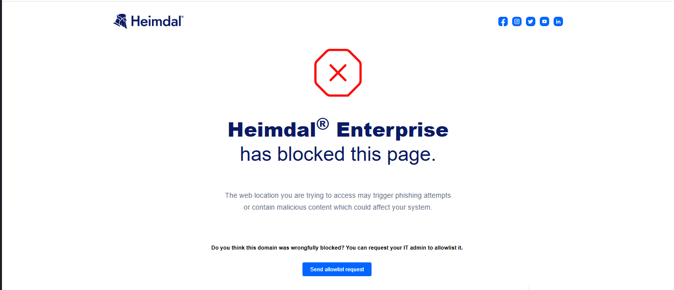 Block page